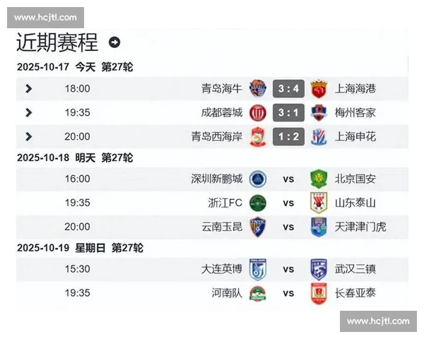 中超第 27 轮综述：双雄险胜守排位，蓉城冲二青岛陷绝境